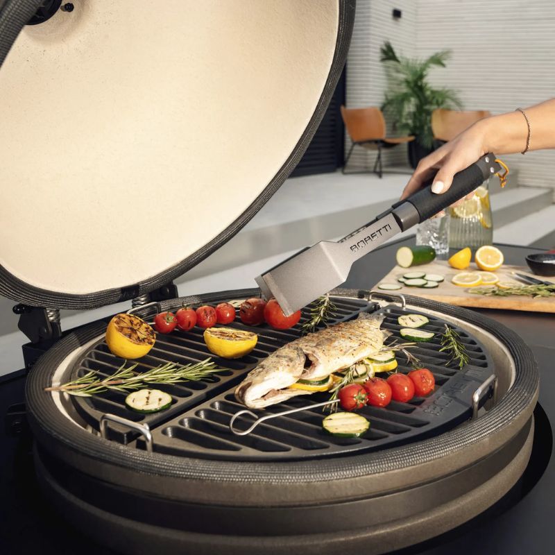 Grillandia Egg Nest Outdoor Kitchen Anthracite with Kamado Grill & Storage