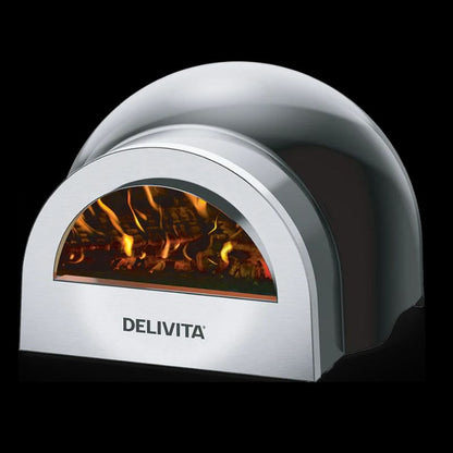 Grillandia Medium L-Shaped Outdoor Kitchen Anthracite with Gas BBQ, Gas Hob, Fridge, Pizza Oven, Sink & Storage