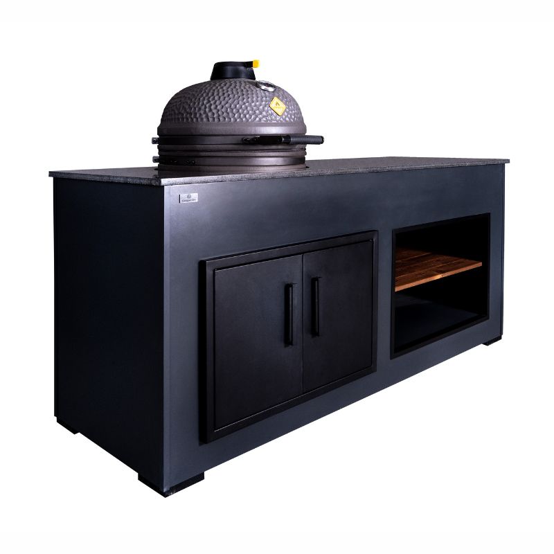 Grillandia Egg Nest Outdoor Kitchen Anthracite with Kamado Grill & Storage