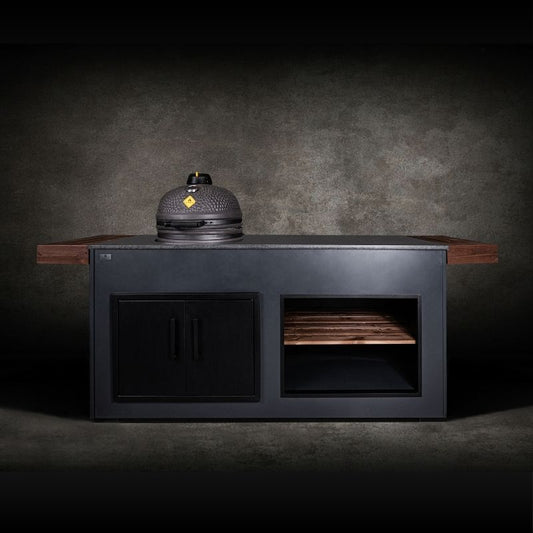 Grillandia Egg Nest Outdoor Kitchen Anthracite with Kamado Grill & Storage