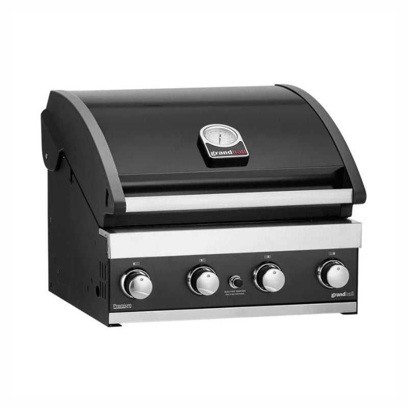 Grillandia Rare Ultimate Outdoor Kitchen Anthracite with Gas BBQ, Storage, Swivel Bar Unit & Stools