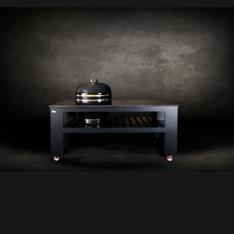 Grillandia Egg Wagon Outdoor Kitchen Anthracite with Kamado, Granite Worktop & Storage