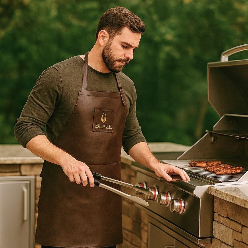 Blaze Leather Outdoor Chef's Apron