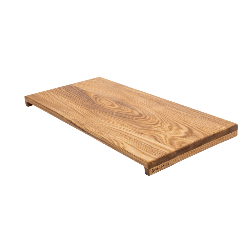 Cutting Board Rail Japanese Acacia Slide-In Cutting Board for Grillandia Worktops