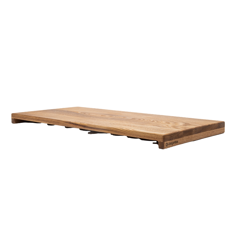 Cutting Board Rail Japanese Acacia Slide-In Cutting Board for Grillandia Worktops