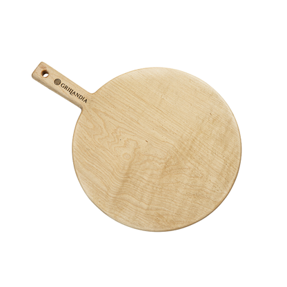BBQ Ultimate Gift Kit Linden Wood Pizza Peel 100% Organic with Antibacterial Oiled Surface for Baking & Serving