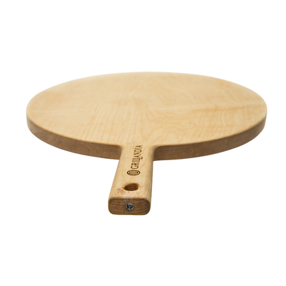 BBQ Ultimate Gift Kit Linden Wood Pizza Peel 100% Organic with Antibacterial Oiled Surface for Baking & Serving