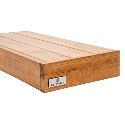 Grillandia Extension Wings Natural Wood with Weatherproof Iroko Wood Cladding & Aluminium Frame