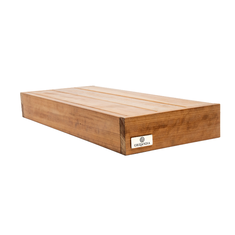 Grillandia Extension Wings Natural Wood with Weatherproof Iroko Wood Cladding & Aluminium Frame