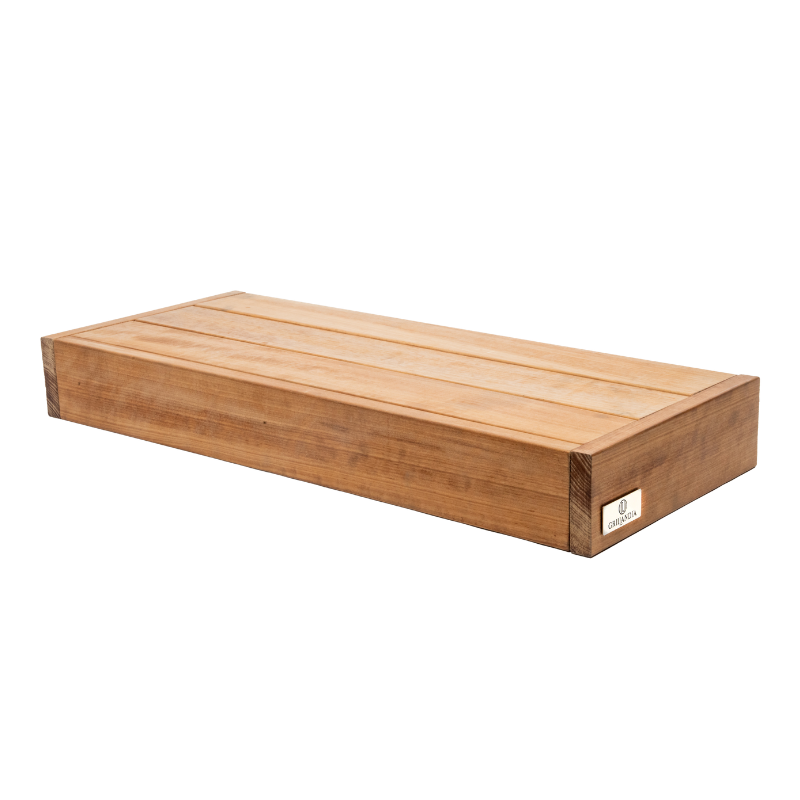 Grillandia Extension Wings Natural Wood with Weatherproof Iroko Wood Cladding & Aluminium Frame