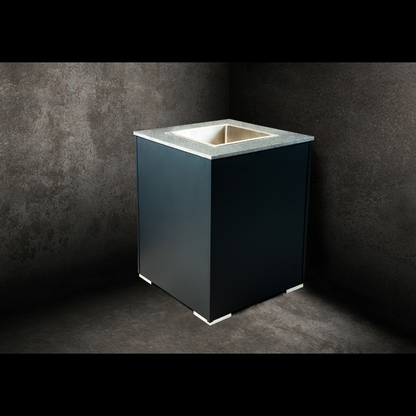 Grillandia Corner Unit with Ice Bucket Anthracite with HQ Stainless Steel Ice Bucket & Granite Worktop